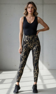 Golden Veins Spry Legging