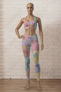 Pastel Flow Patterns Legging
