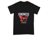 Kindness Love Yourself Butterfly Design T-shirt