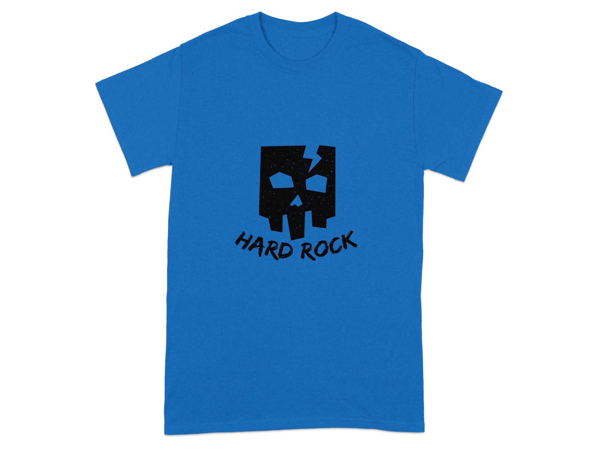 Hard Rock Skull Design Blue Short Sleeve Tee