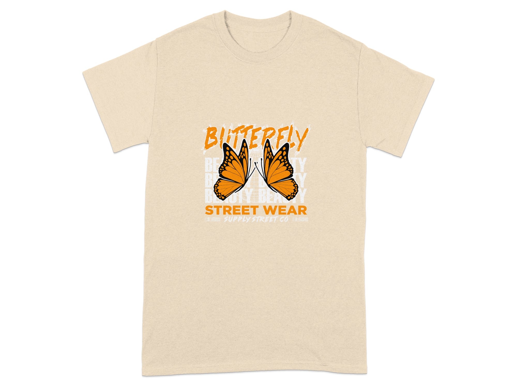 Butterfly Street Wear Graphic T-shirt Casual Apparel