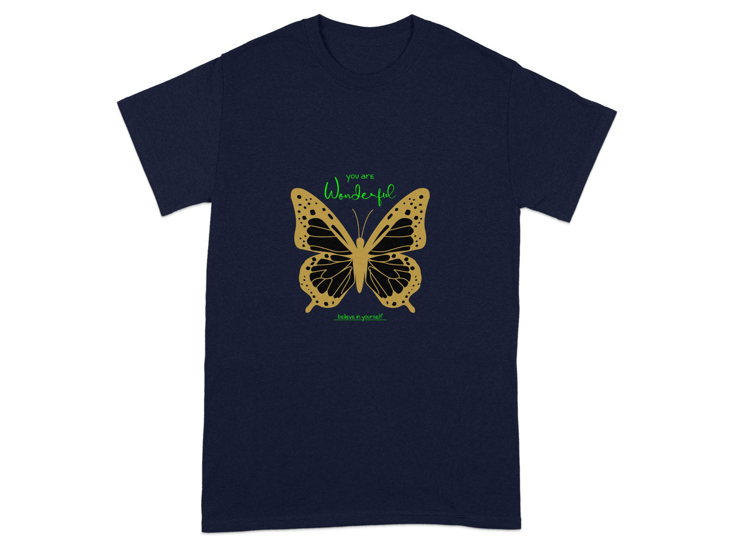 You Are Wonderful Butterfly Graphic T-Shirt