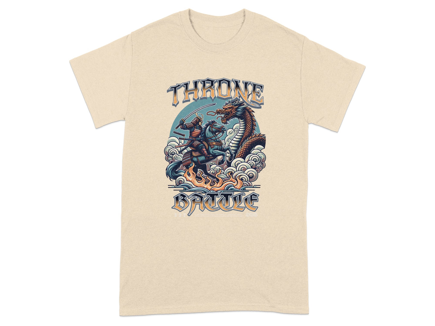 Throne Battle Graphic Tee Japanese Art Inspired Shirt