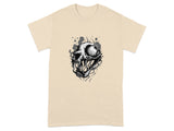 Grunge Skull Graphic Design T-Shirt Apparel