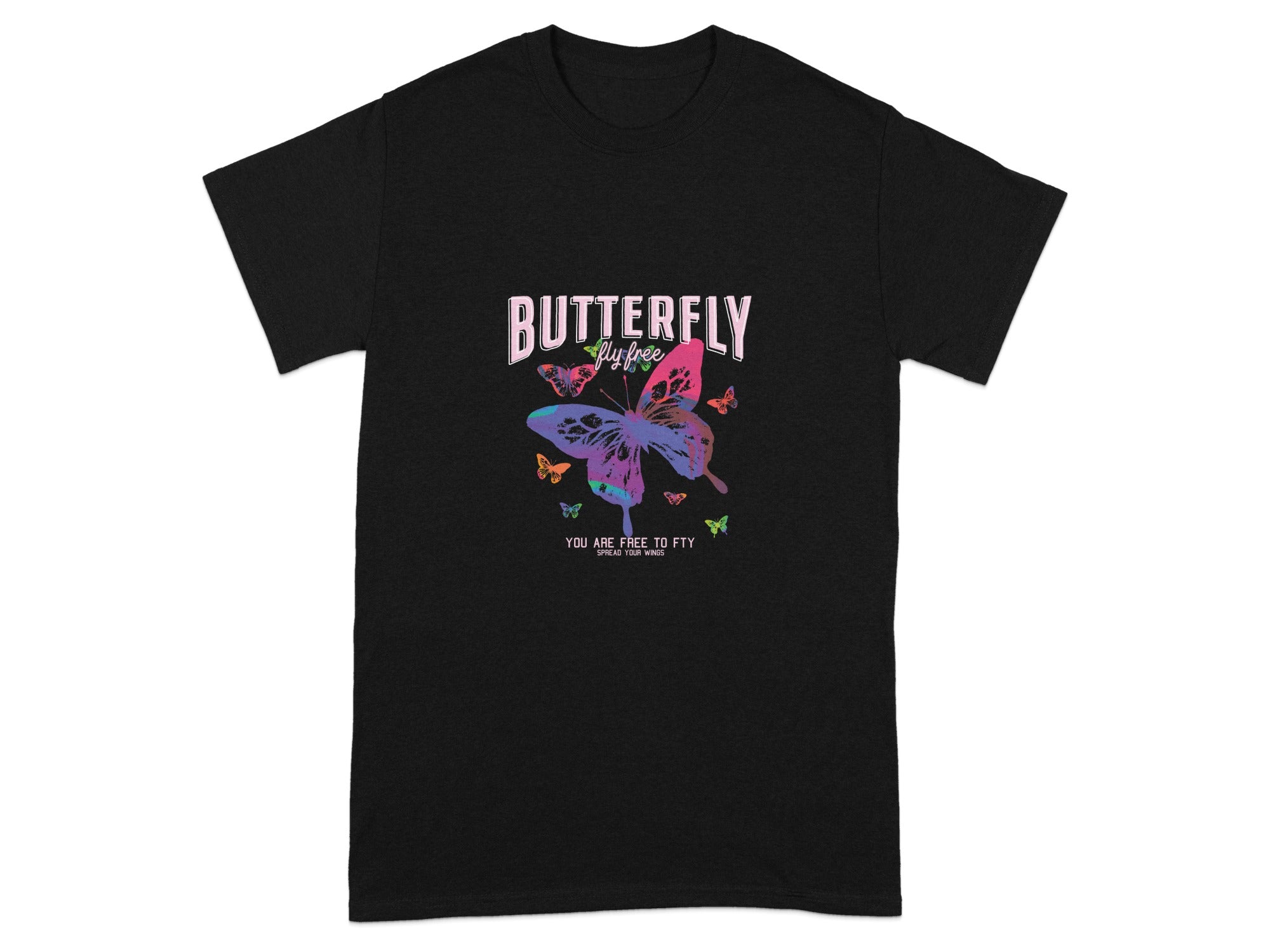Butterfly Free to Fly Graphic T-shirt