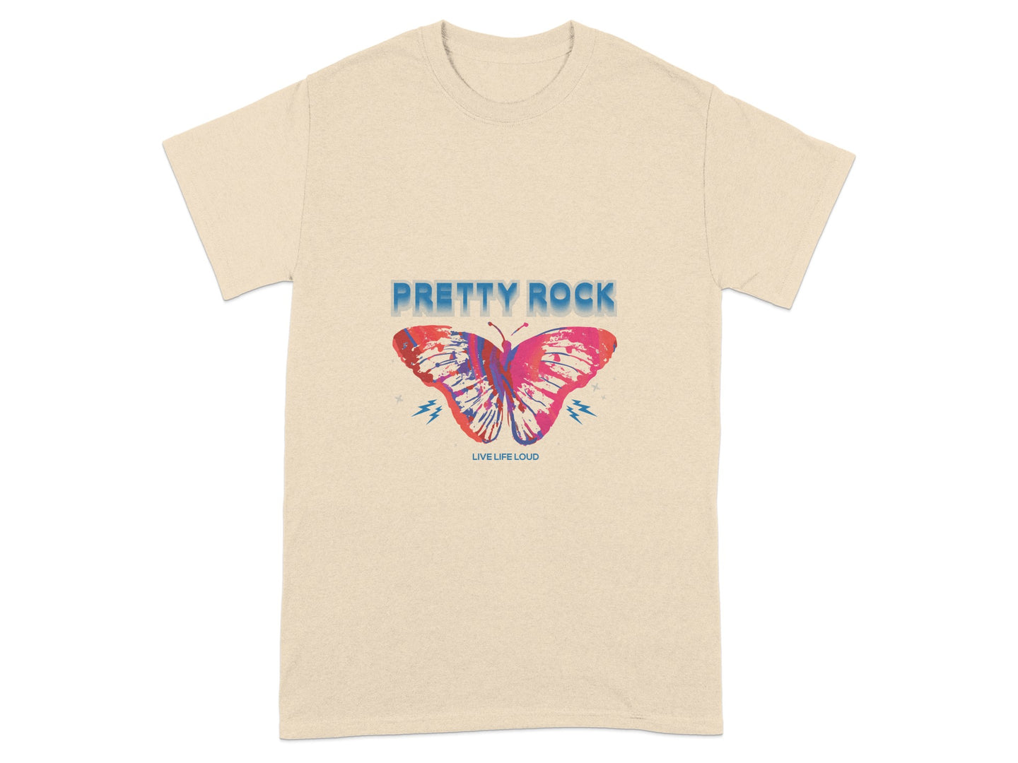 Pretty Rock Butterfly Graphic T-shirt