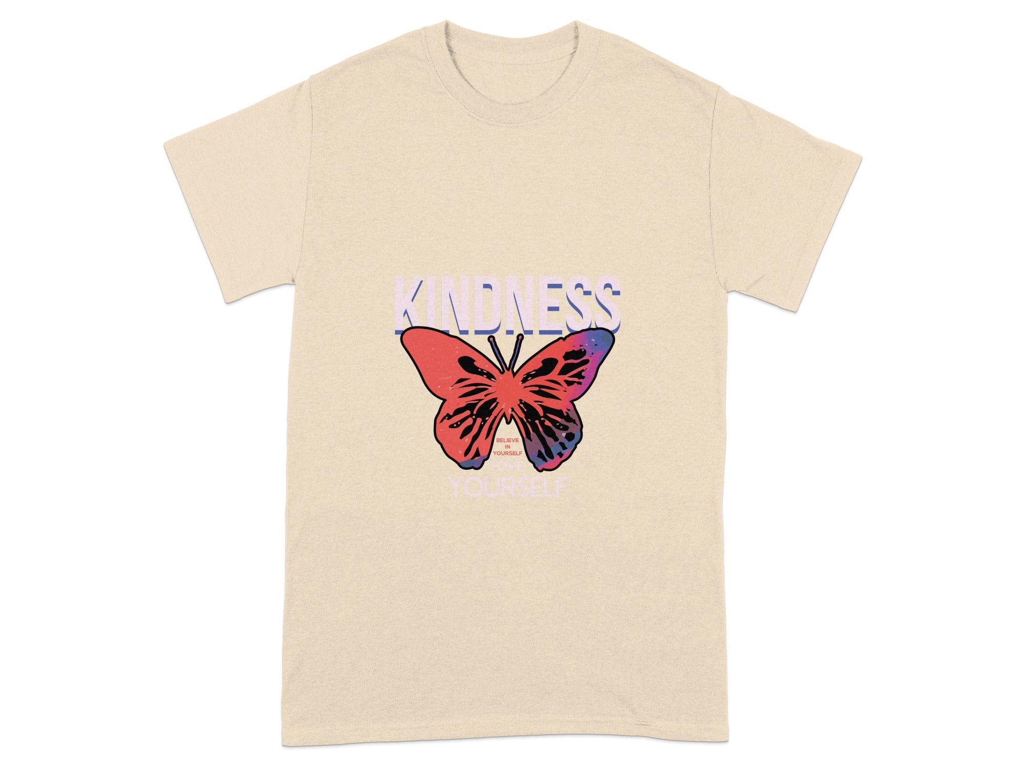 Kindness Yourself Butterfly Design T-shirt
