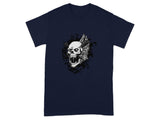 Skull and Feather Graphic T-Shirt Unique Apparel