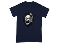 Skull and Feather Graphic T-Shirt Unique Apparel