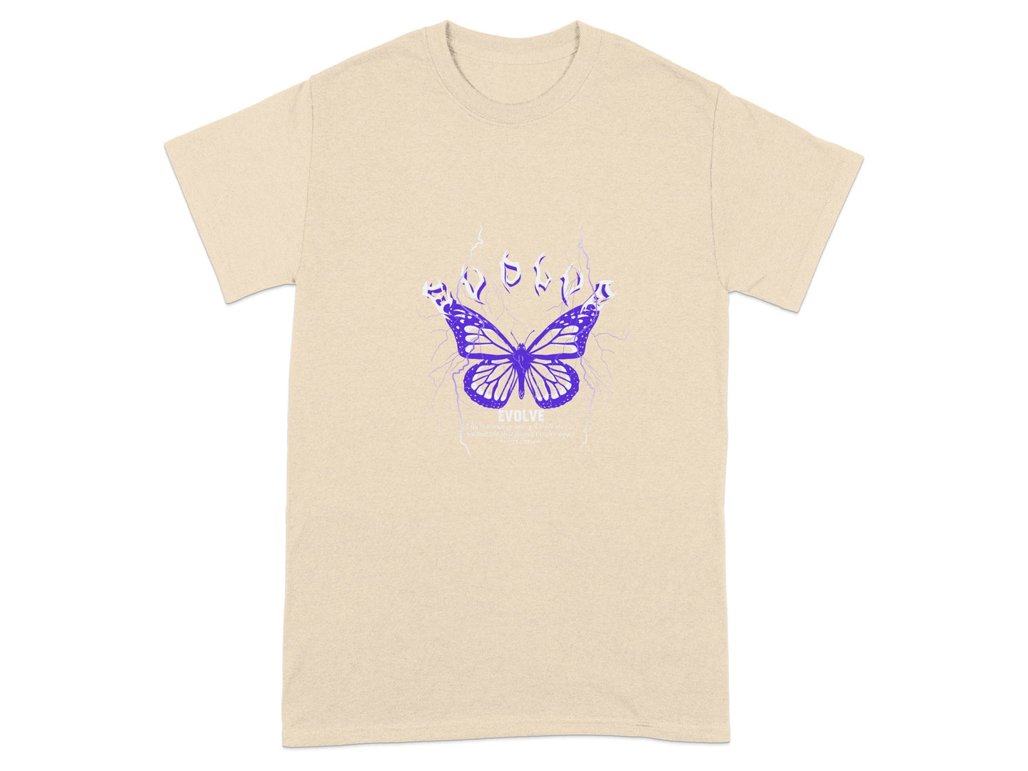 Butterfly Graphic Tee with Purple Details Shirt