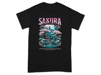Sakura Fantasy Graphic Tee with Scenic Design