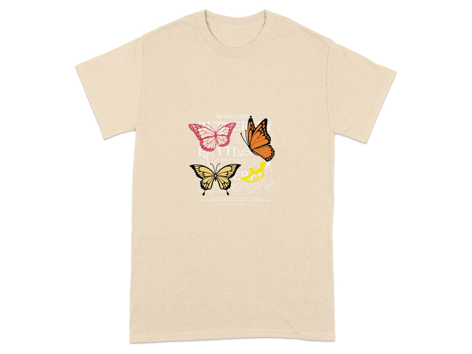 Butterfly Live More Print Graphic Unisex T-Shirt