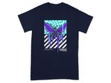 Graphic Tee with Modern Artistic Butterfly Design