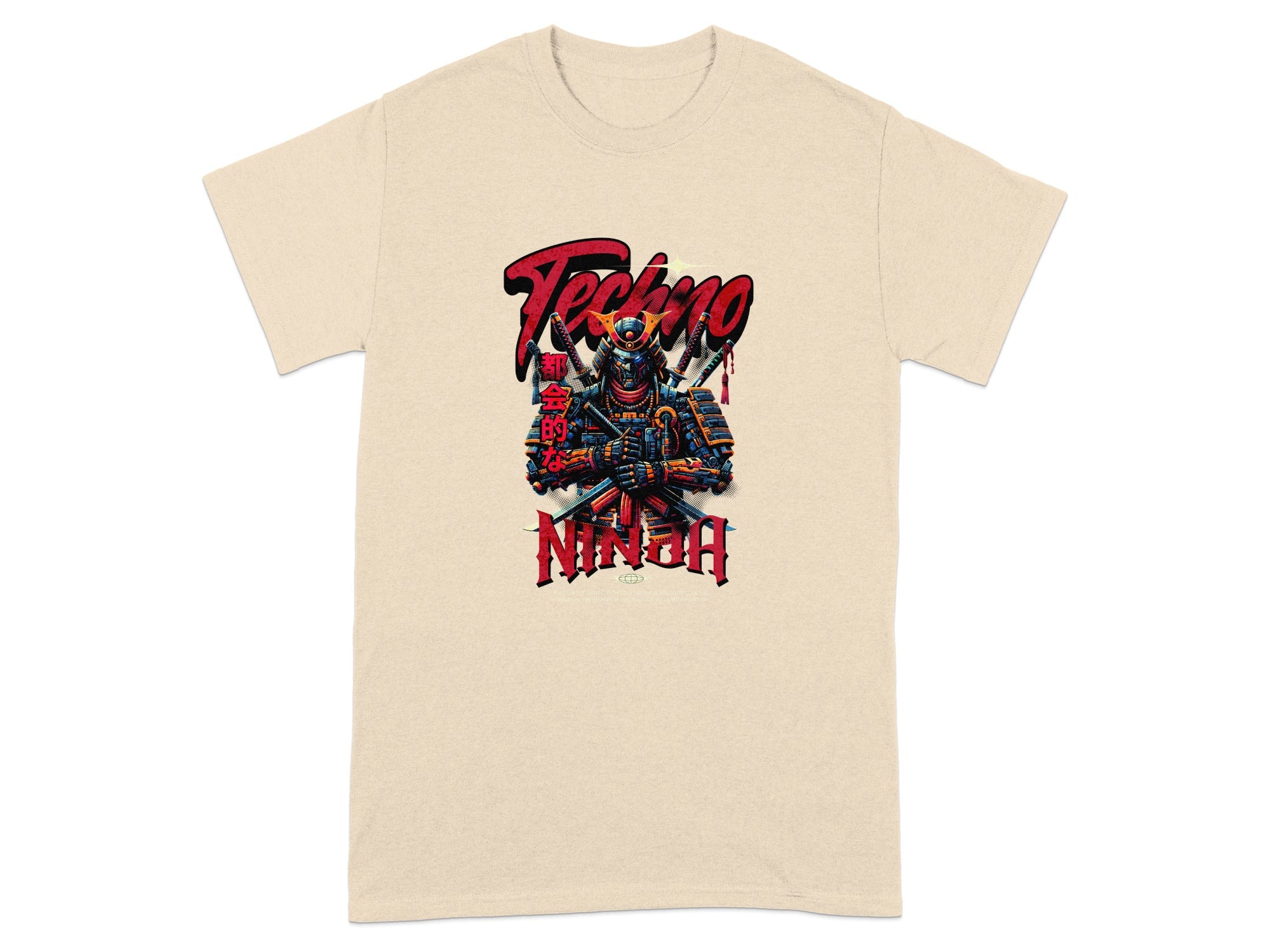 Techno Ninja Graphic Samurai Warrior Artwork Shirt