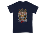 Samurai Girl Graphic Tee with Bold Art Design