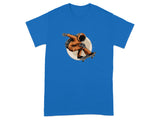 Astronaut Skateboarding Graphic Design T-Shirt