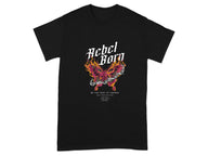 Rebel Born Butterfly Graphic Black T-Shirt