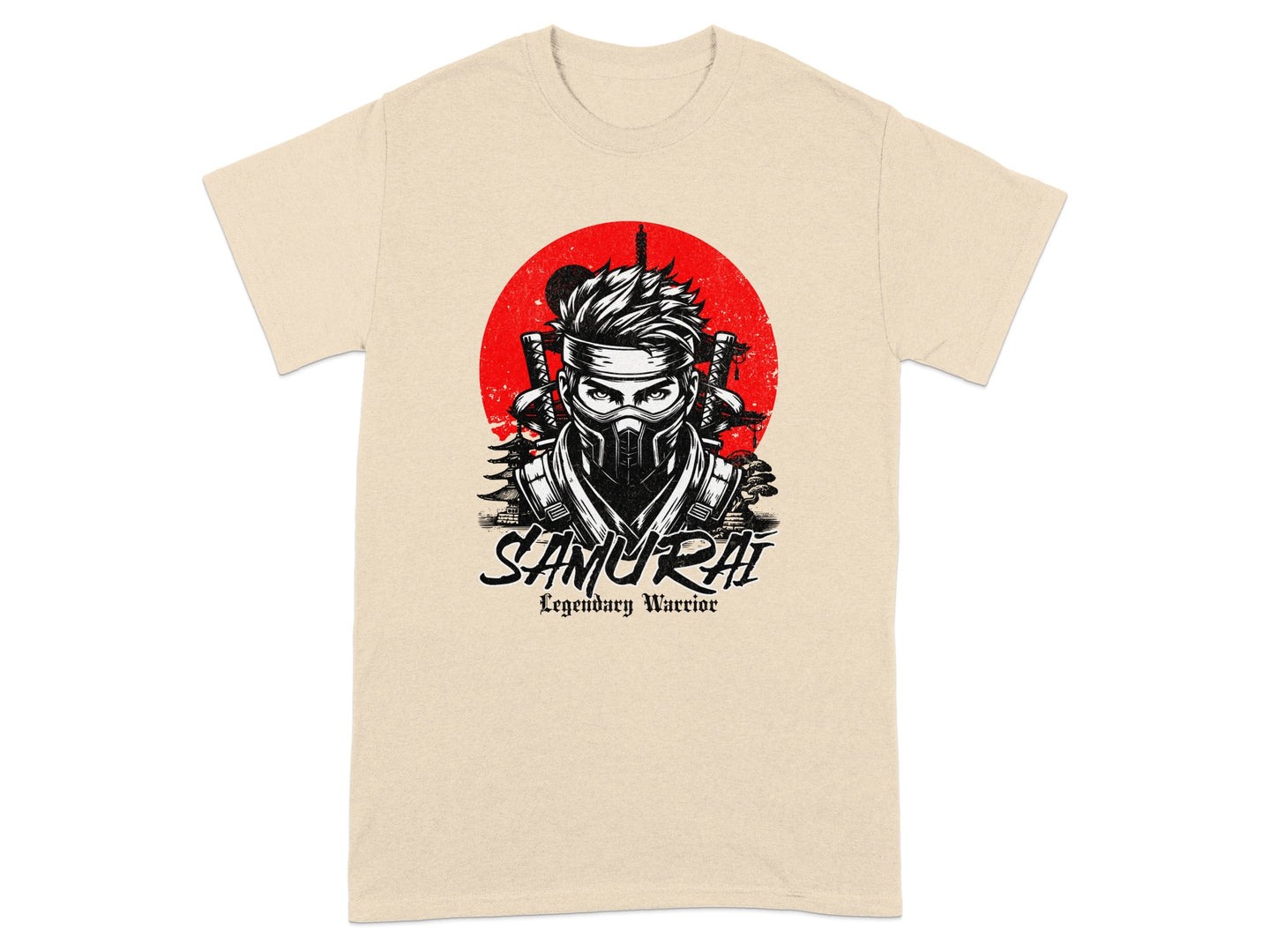 Samurai Legendary Warrior Graphic Design T-Shirt