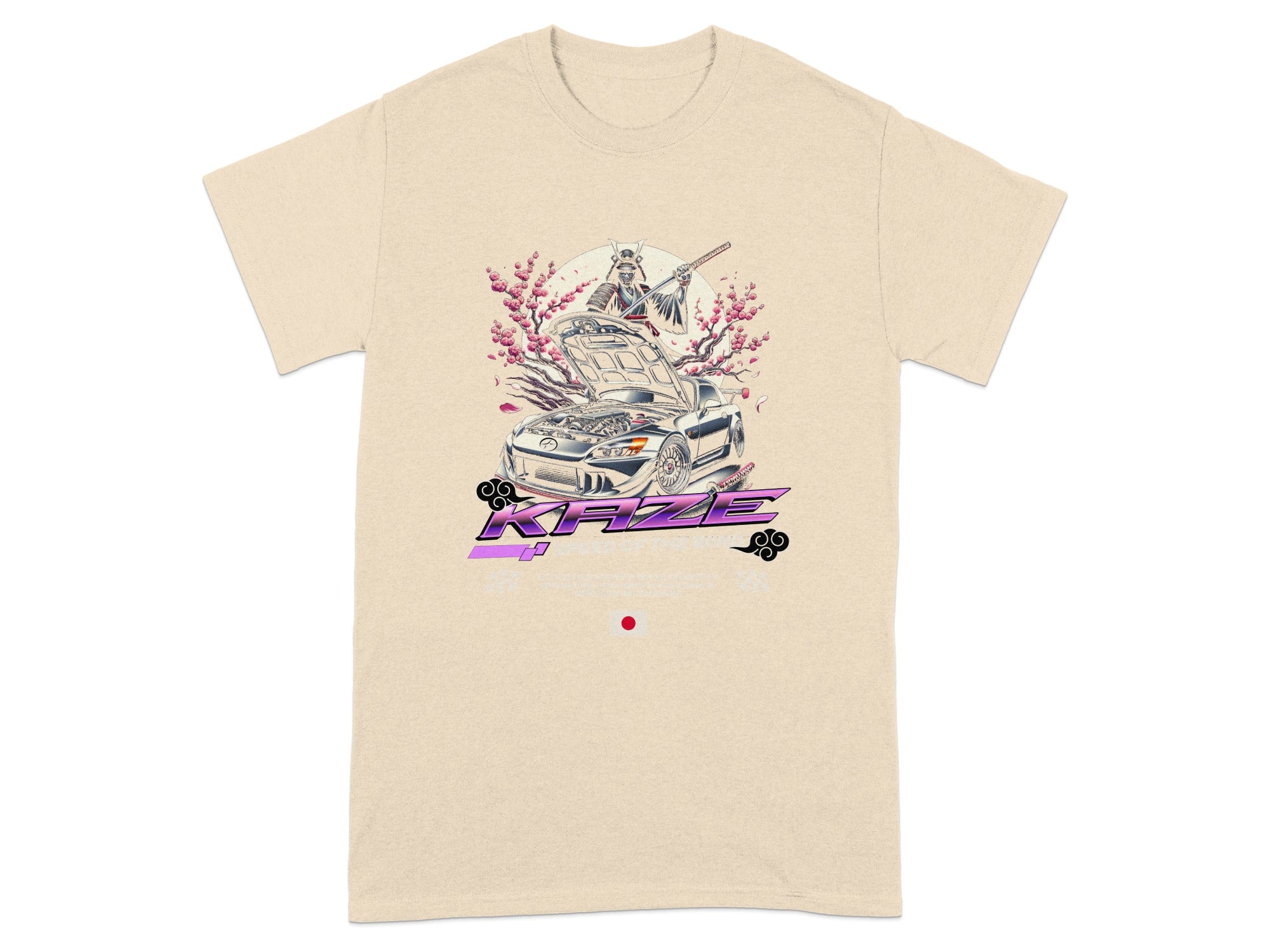 Samurai Mechanic Kaze Art Car Graphic T-Shirt