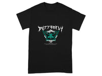 Butterfly Graphic Tee with Unique Typography Design