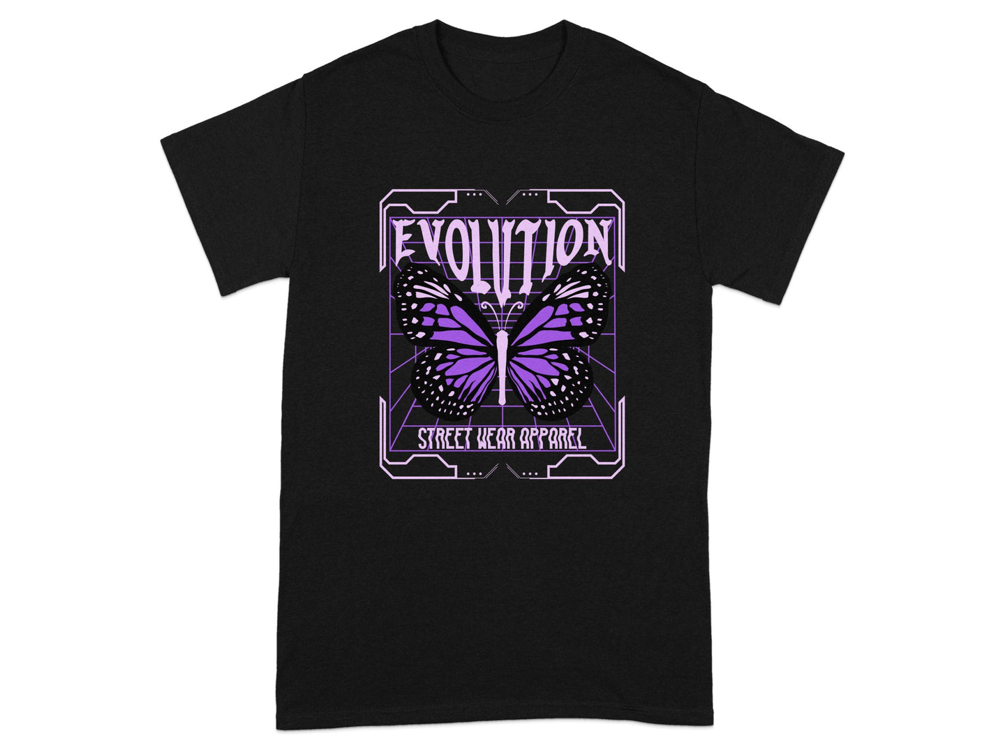 Evolution Street Wear Butterfly Graphic Tee