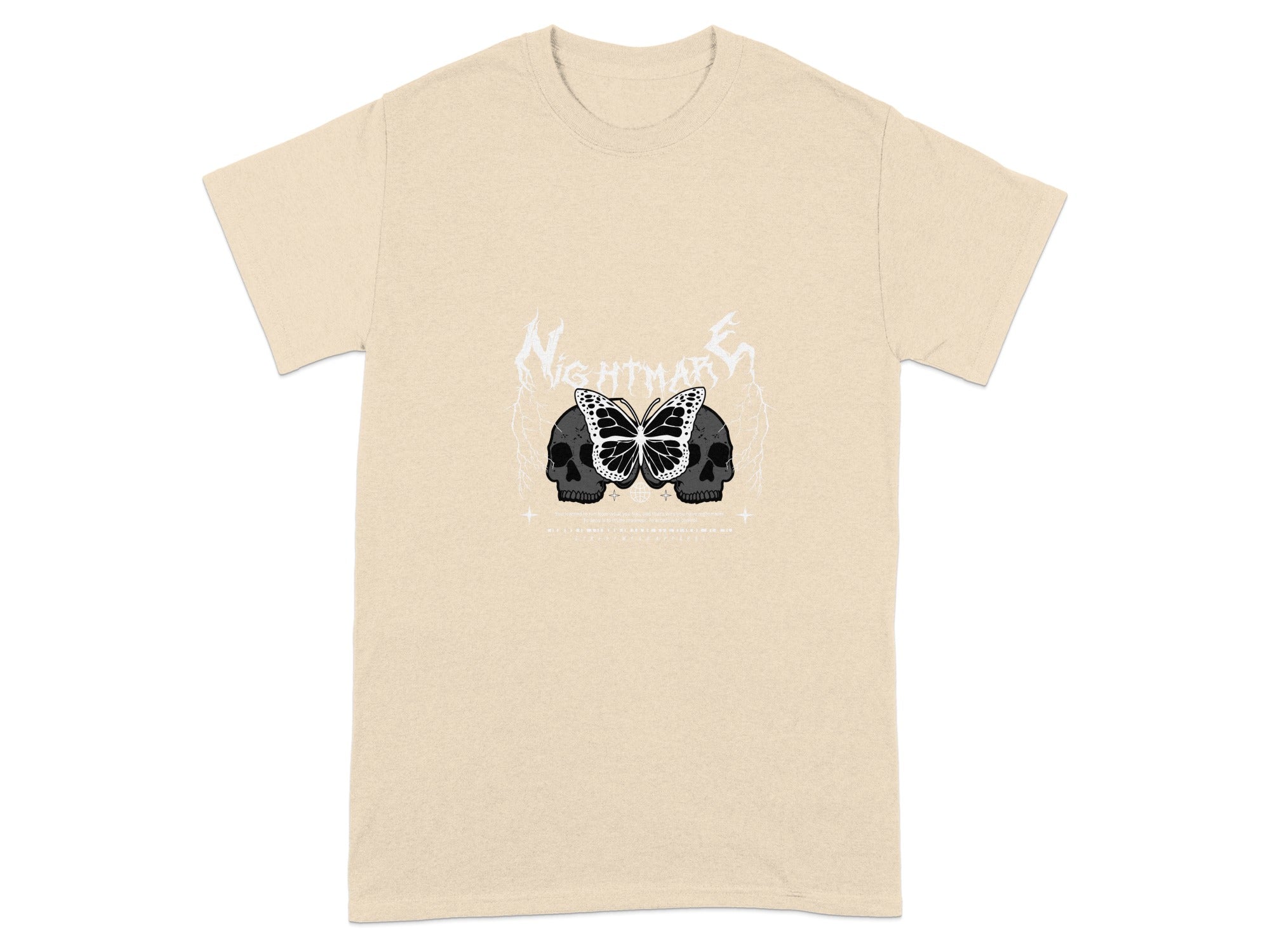 Nightmare Skull and Butterfly Graphic Tee product