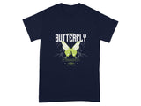 Authentic Butterfly Graphic T-shirt with Neon Accents