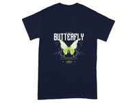 Authentic Butterfly Graphic T-shirt with Neon Accents