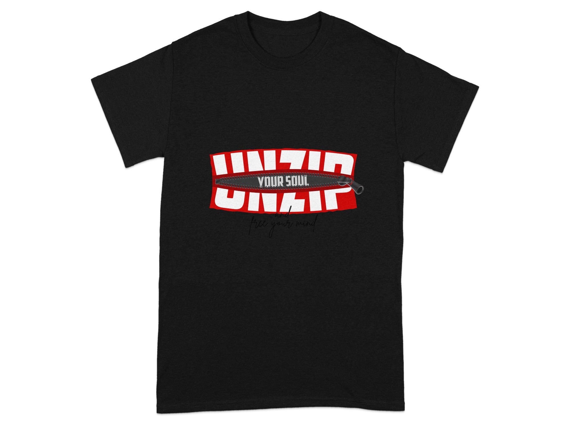 Unzip Your Soul Free Your Mind Graphic T-Shirt