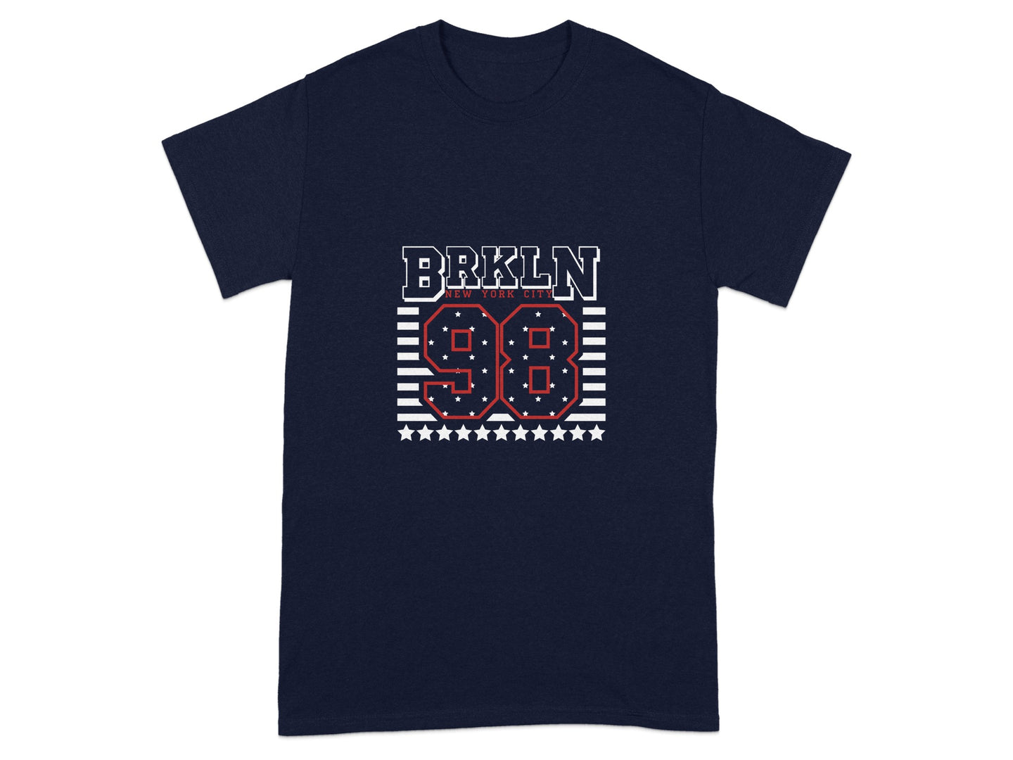 BRKLN 98 New York City Graphic Design T-Shirt