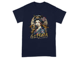 Geisha Artful Mystery Graphic T-Shirt Fashion Apparel