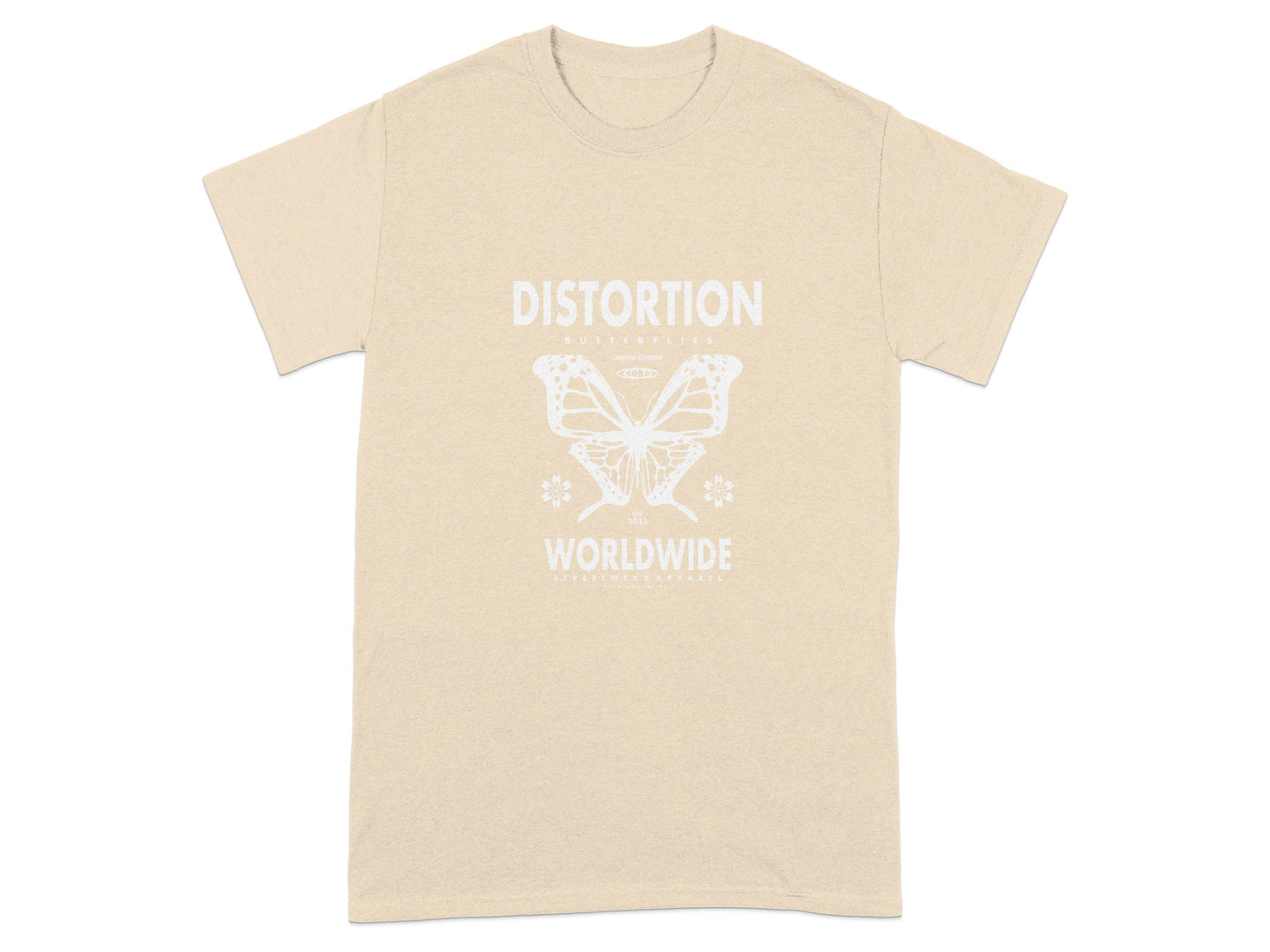Distortion Worldwide Butterfly Design T-Shirt