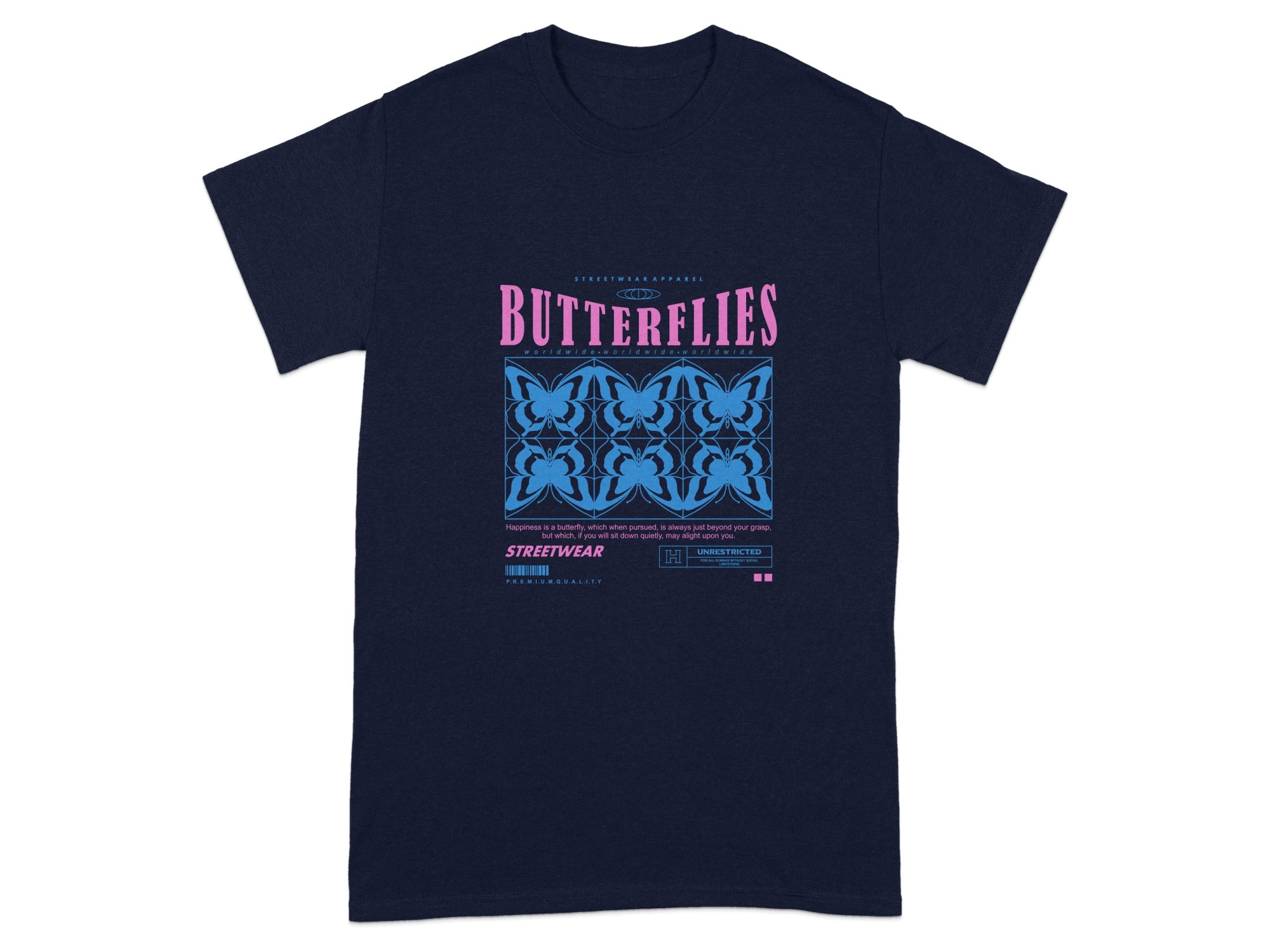 Butterflies Design Modern Streetwear Shirt