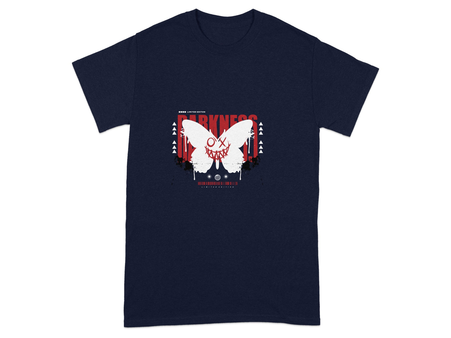 Darkness Butterfly Design Graphic T-Shirt