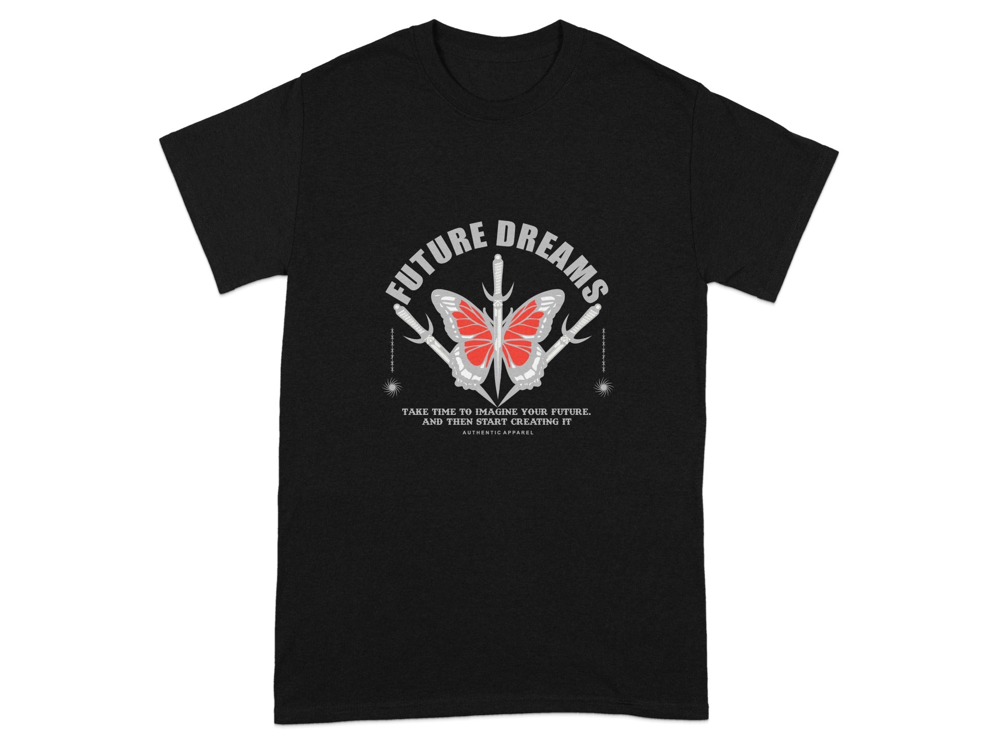 Future Dreams Butterfly Graphic T-Shirt