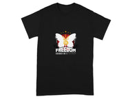 Freedom Graphic Butterfly Design Shirt