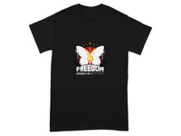 Freedom Graphic Butterfly Design Shirt