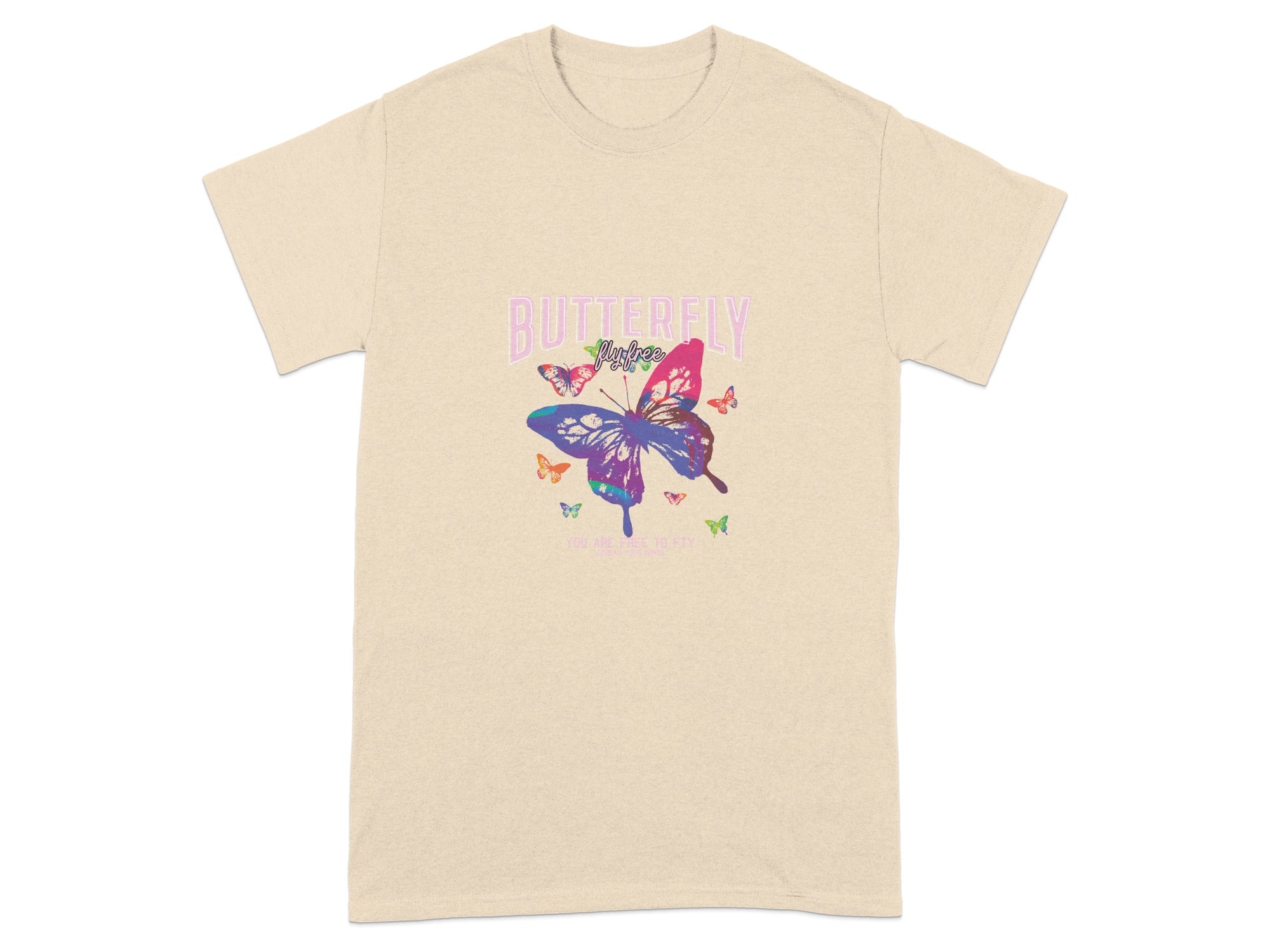 Colorful Butterfly Graphic Design T-Shirt Product