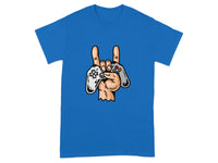 Gaming Hand Gesture Graphic Tee Shirt Product