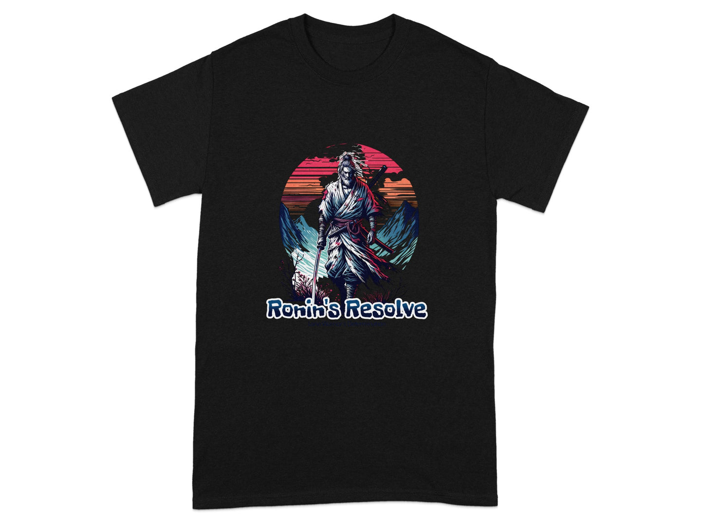 Ronin's Resolve Graphic Tee with Bold Design
