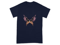 Vibrant Butterfly Design Graphic Art T-shirt