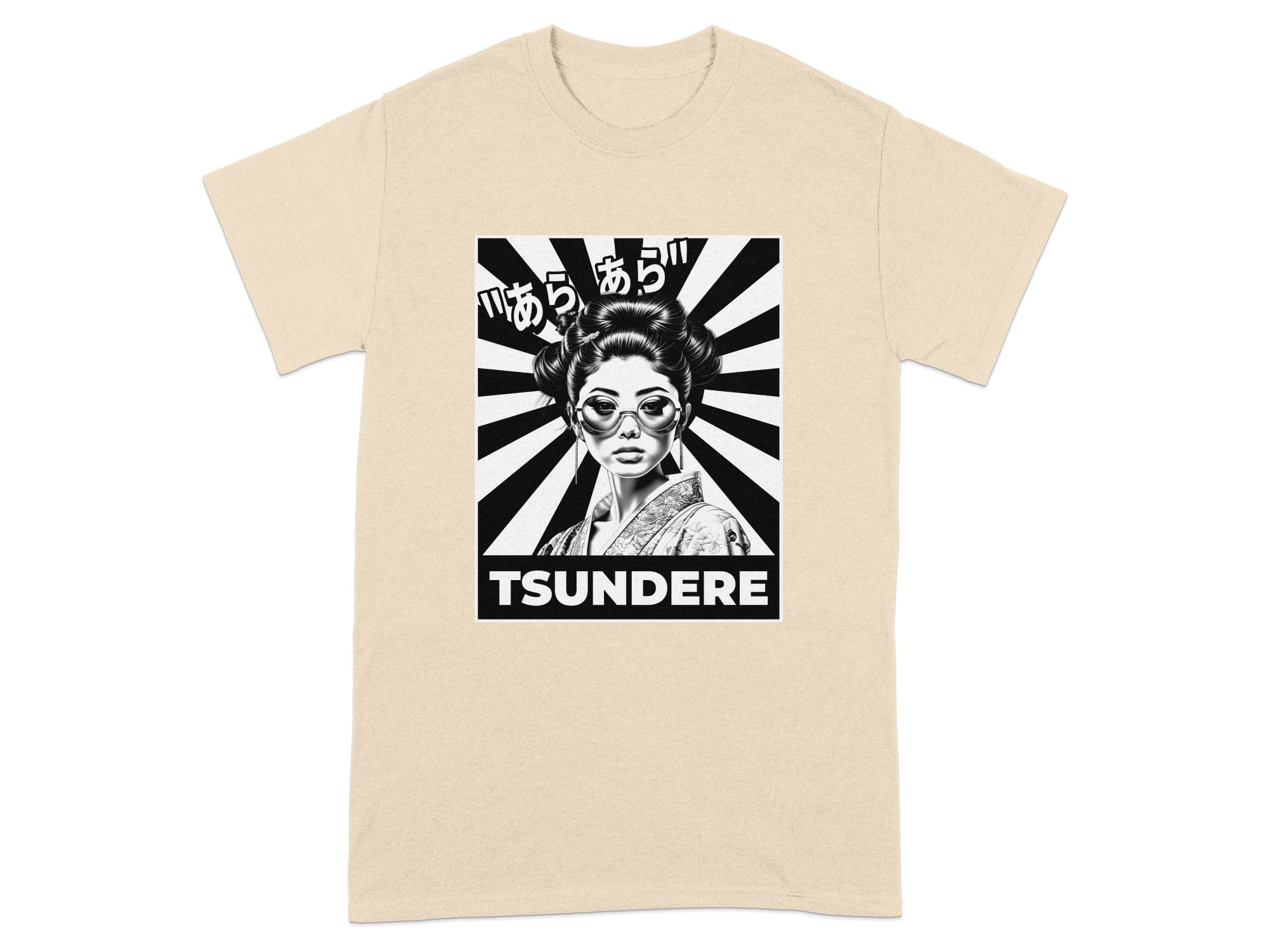 Stylish Graphic Design Tsundere Character T-shirt