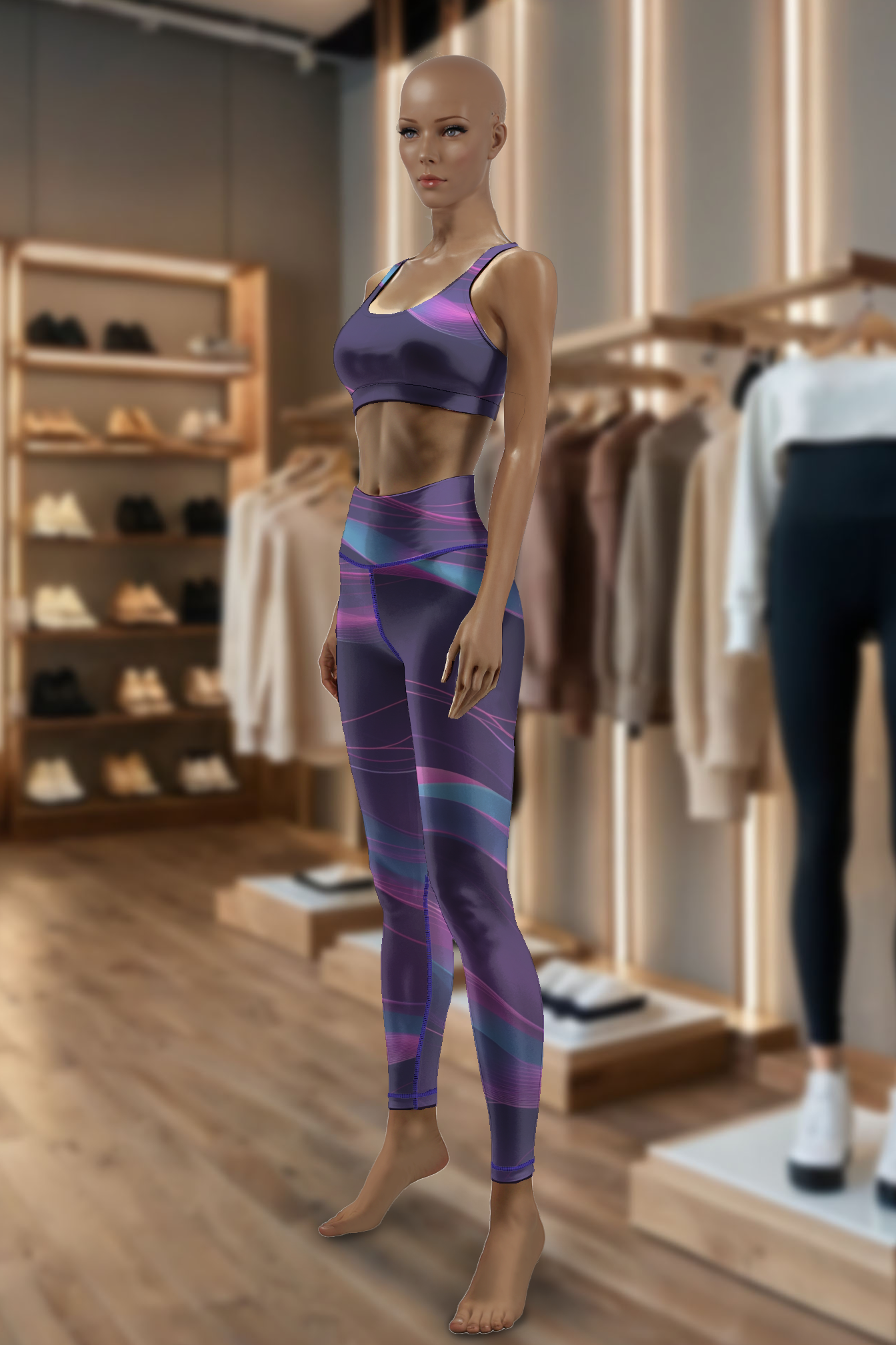Luminous Waveforms Legging