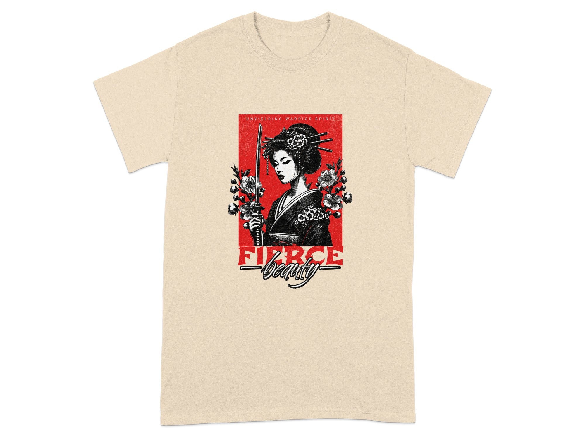 Unyielding Warrior Spirit Fierce Beauty T-Shirt