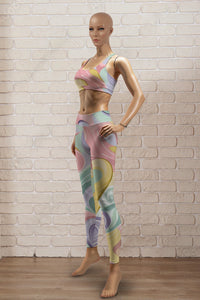 Pastel Flow Patterns Legging