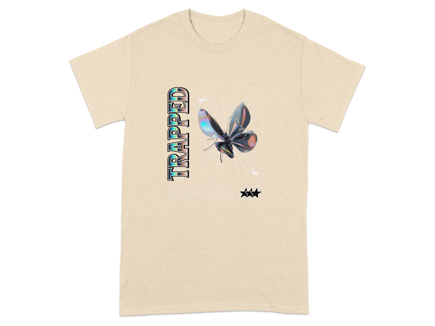 Trapped Butterfly Graphic Print Unisex T-Shirt Product