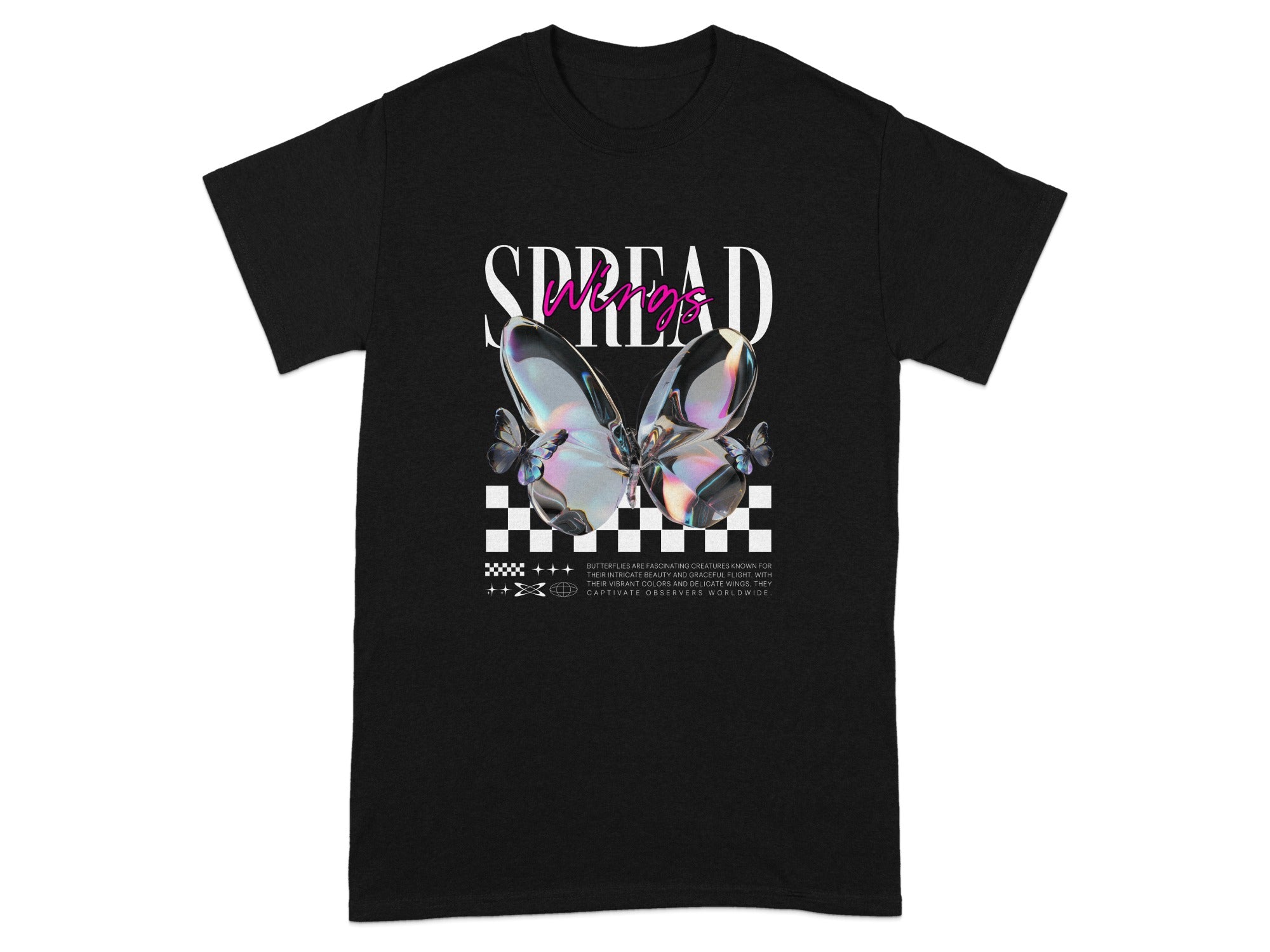 Spread Wings Butterfly Graphic Shirt