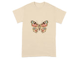 Butterfly Print Unisex Casual Graphic Tee
