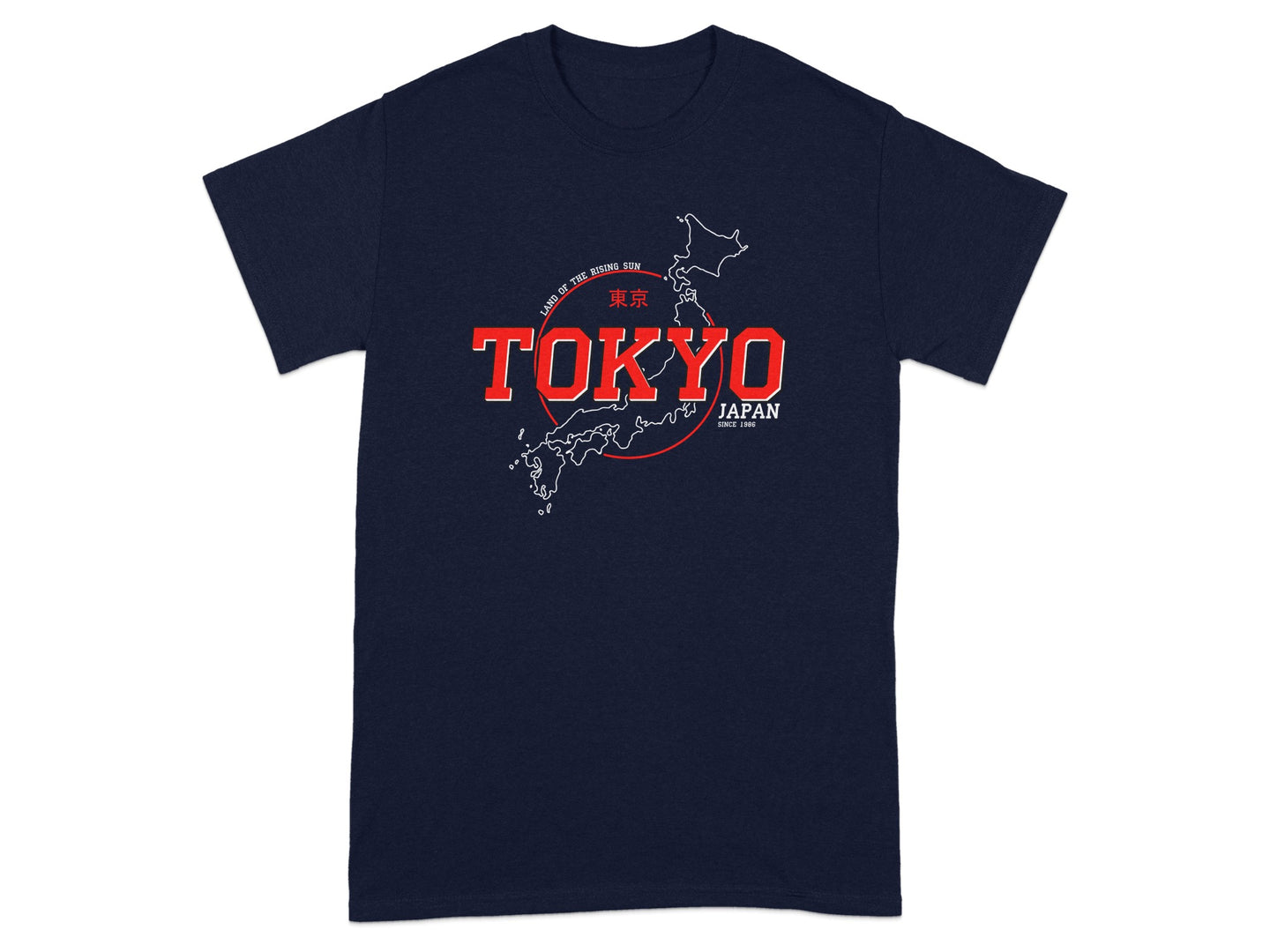 Tokyo Japan Graphic Printed T-Shirt Unisex Casual Wear
