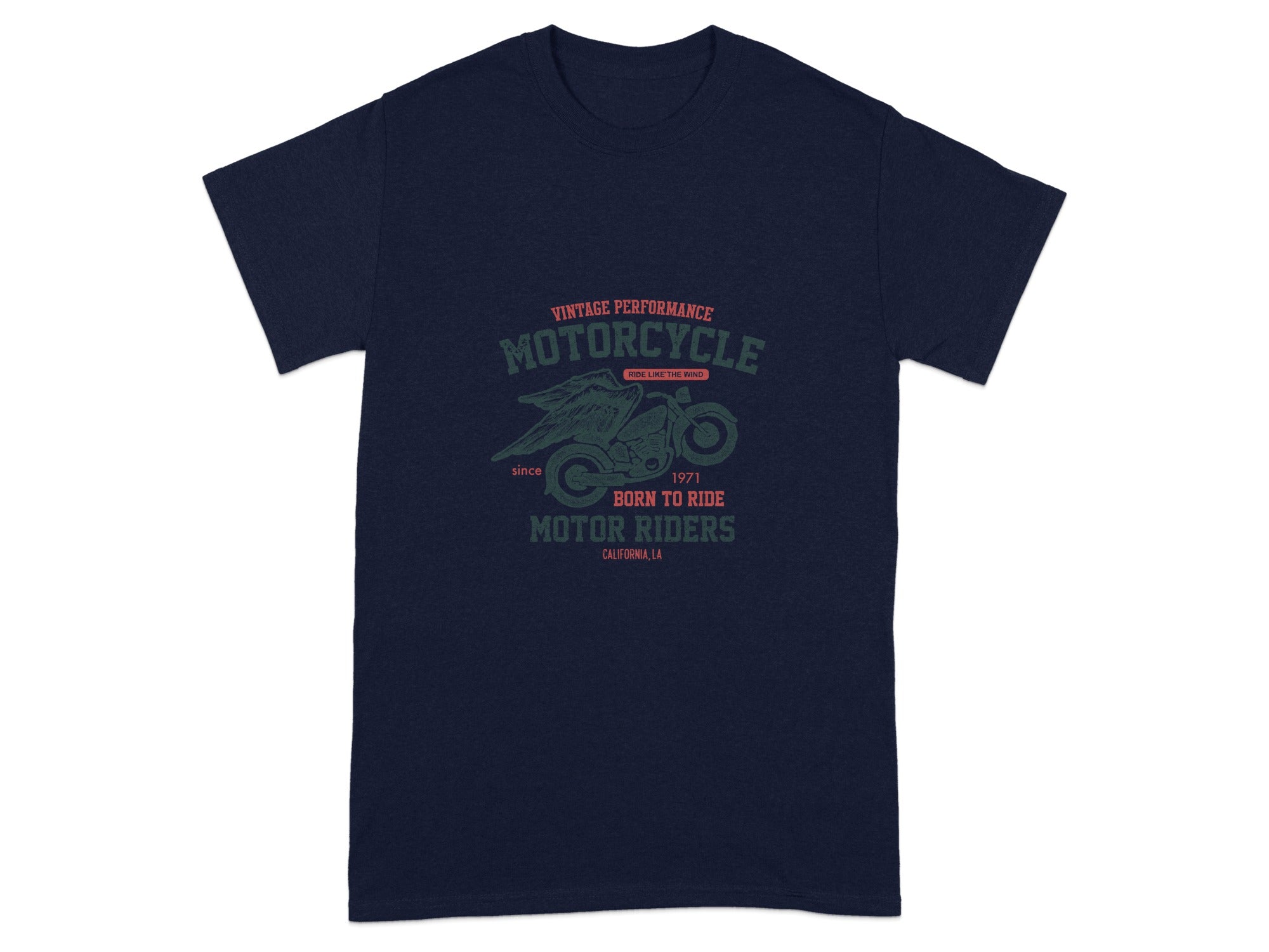 Vintage Motorcycle Born to Ride Motor Riders Tee